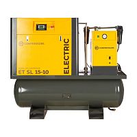 Винтовой компрессор ET-COMPRESSORS SL 15-10-410 ES (IP55), 2100 л/мин, 10 бар, ресивер 410 л