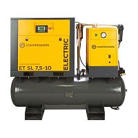 Винтовой компрессор ET-COMPRESSORS SL 7,5-10-250 ES (IP55), 850 л/мин, 10 бар, ресивер 250 л