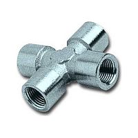 GAV 1254/2 Крестовина, внутренняя резьба 1/4" на всех выходах, 1 шт.
