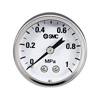 SMC G43-4-01 Манометр, Ø 43 мм, R1/8", 0-0.4 МПа